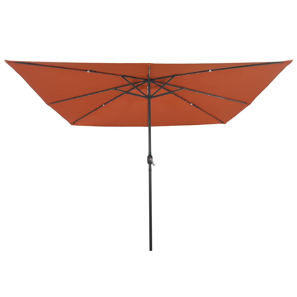 vidaXL Garden Parasol Terracotta 295 x 295 x 245 cm