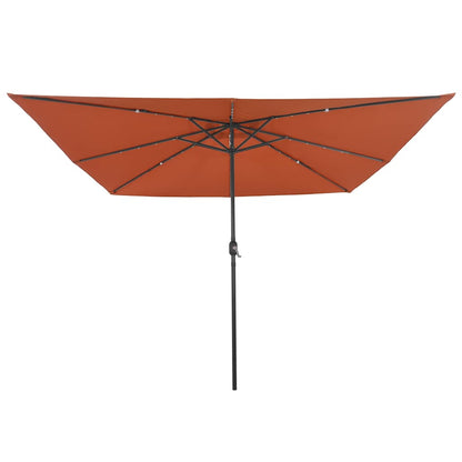 vidaXL Garden Parasol Terracotta 295 x 295 x 245 cm