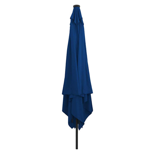 vidaXL Garden Parasol 295 x 295 x 245 cm Polyester and Steel Azurblau