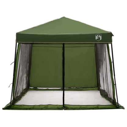 vidaXL Camping Tent Set Folding 2 pcs Green Taffeta and Fabric