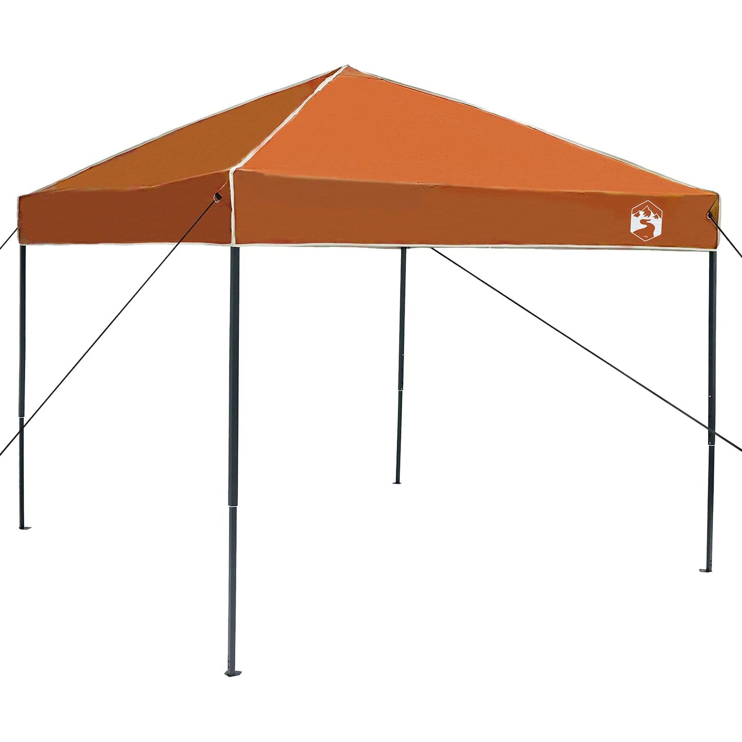 vidaXL Camping Tent Set Folding 2 pcs Orange Taffeta and Fabric