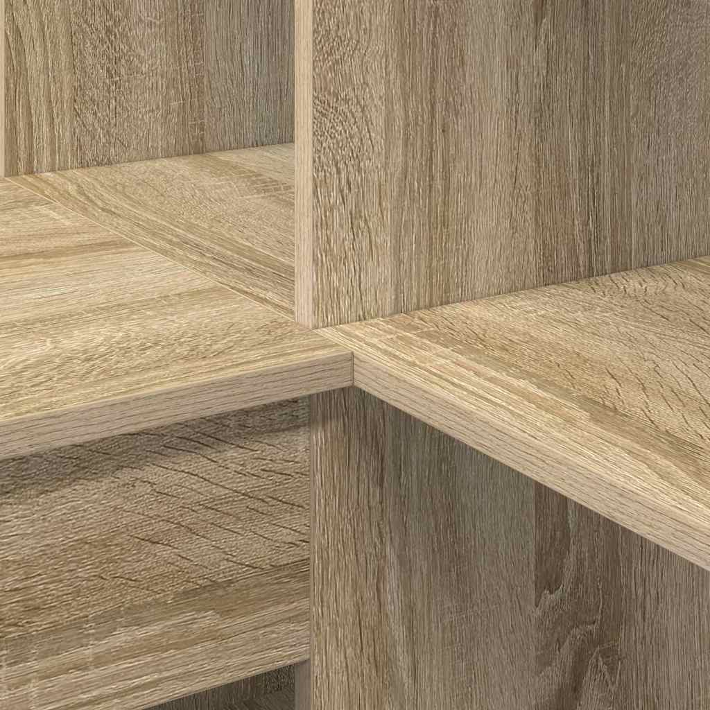 vidaXL Corner Desk Sonoma Oak 101.5 x 149.5 x 149.5 cm Engineered Wood