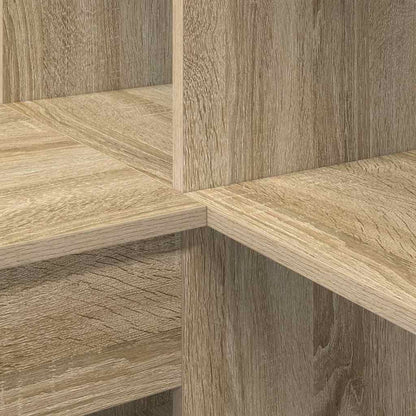 vidaXL Corner Desk Sonoma Oak 101.5 x 149.5 x 149.5 cm Engineered Wood