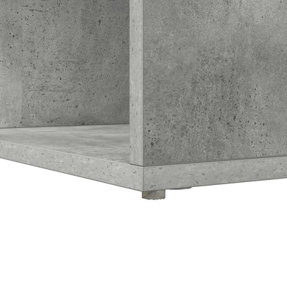 vidaXL Corner Desk with Shelf Concrete Grey 101.5 x 149.5 x 149.5 cm
