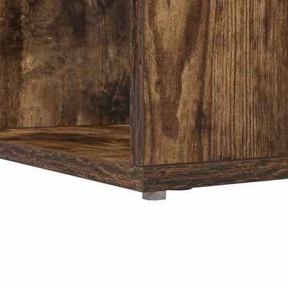 vidaXL Corner Desk Smoked Oak 101.5 x 149.5 x 149.5 cm Engineered Wood