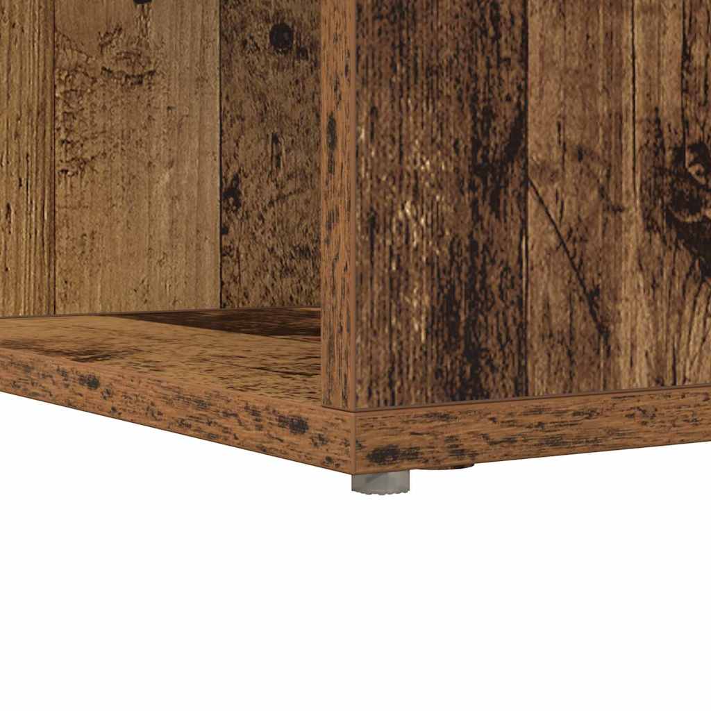 vidaXL Corner Desk Old Wood 101.5 x 149.5 x 149.5 cm Engineered Wood