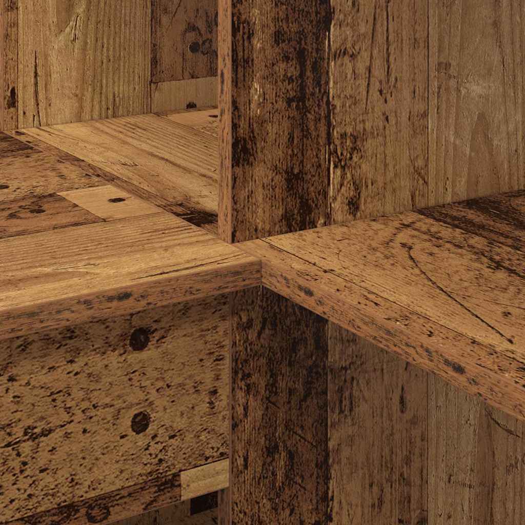 vidaXL Corner Desk Old Wood 101.5 x 149.5 x 149.5 cm Engineered Wood