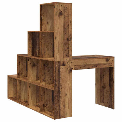 vidaXL Corner Desk Old Wood 101.5 x 149.5 x 149.5 cm Engineered Wood