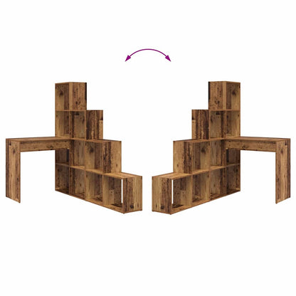 vidaXL Corner Desk Old Wood 101.5 x 149.5 x 149.5 cm Engineered Wood