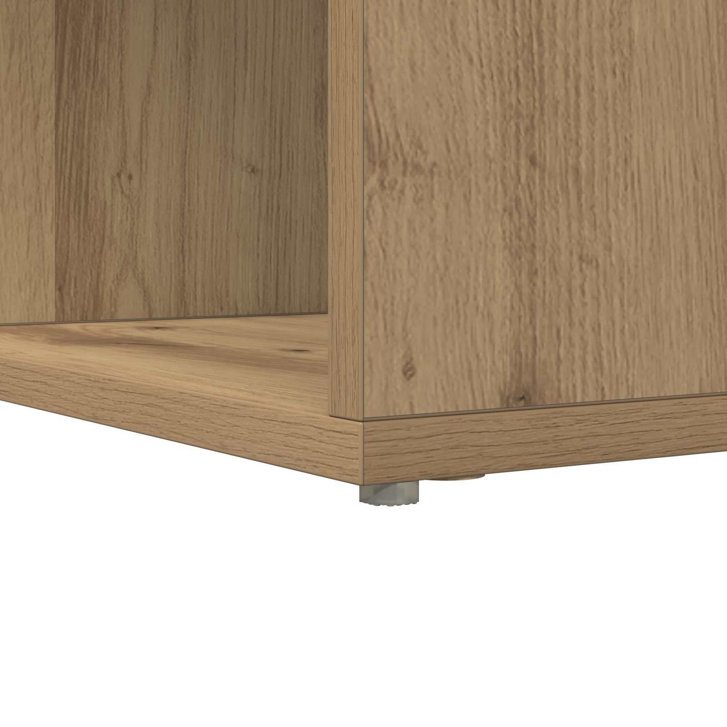 vidaXL Corner Desk with Shelf Artisan Oak 101.5 x 149.5 x 149.5 cm