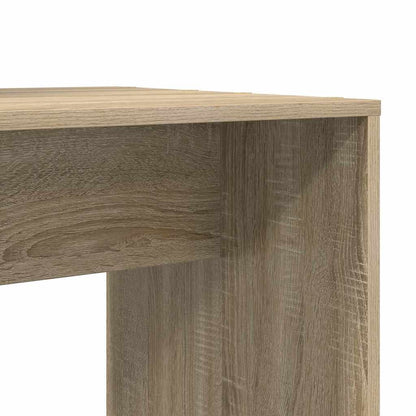 vidaXL Desk with Shelf Sonoma Oak 138.5 x 55 x 143 cm Engineered Wood