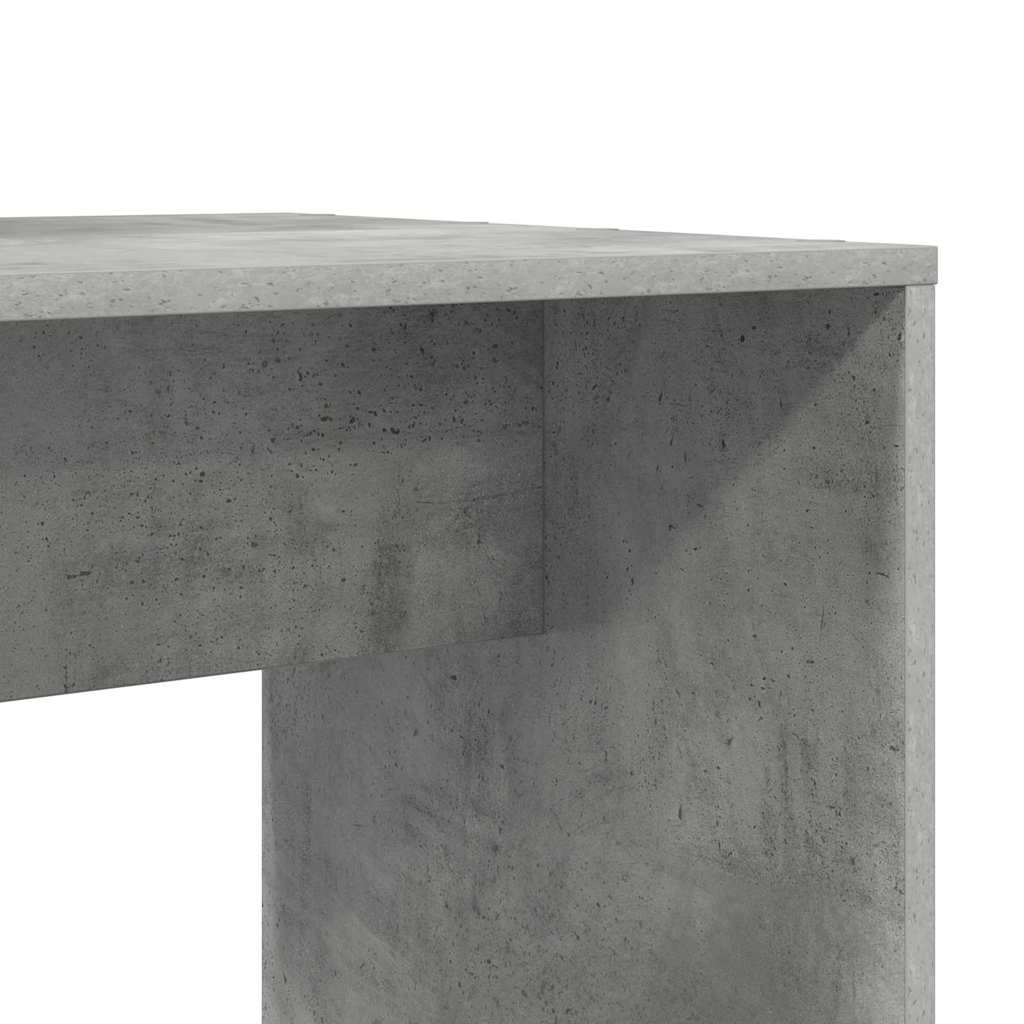 vidaXL Desk Concrete Grey 138.5 x 55 x 143 cm Engineered Wood