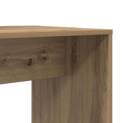 vidaXL Desk with Shelf Artisan Oak 138.5 x 55 x 143 cm Engineered Wood