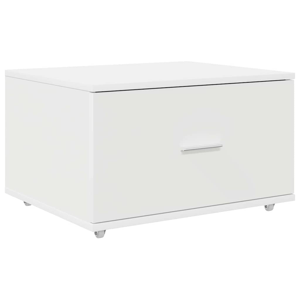vidaXL Desk White Engineered Wood 131.5 x 50 x 106.5 cm