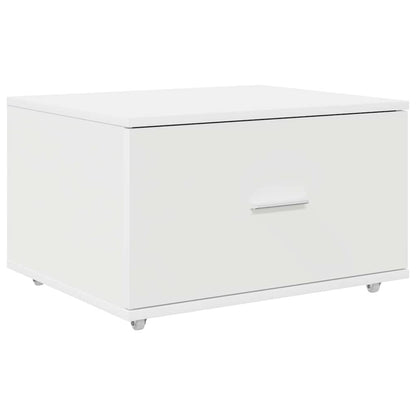 vidaXL Desk White Engineered Wood 131.5 x 50 x 106.5 cm