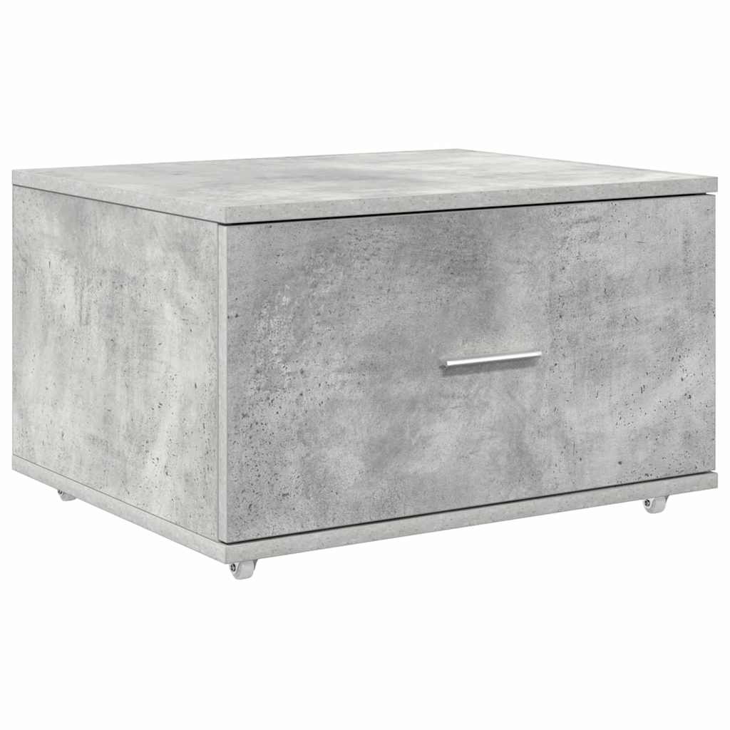 vidaXL Desk Concrete Grey 131.5 x 50 x 106.5 cm Engineered Wood