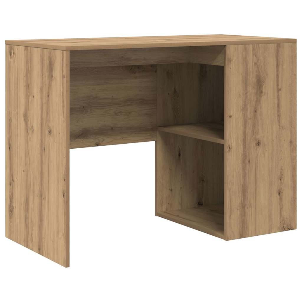 vidaXL Corner Desk with Drawer Artisan Oak 102 x 88 x 75 cm