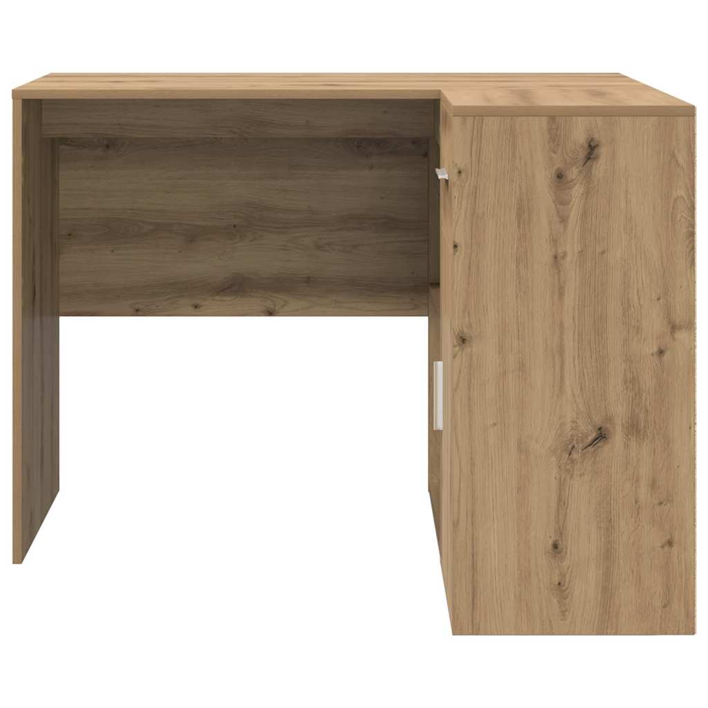 vidaXL Corner Desk with Drawer Artisan Oak 102 x 88 x 75 cm