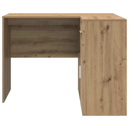 vidaXL Corner Desk with Drawer Artisan Oak 102 x 88 x 75 cm