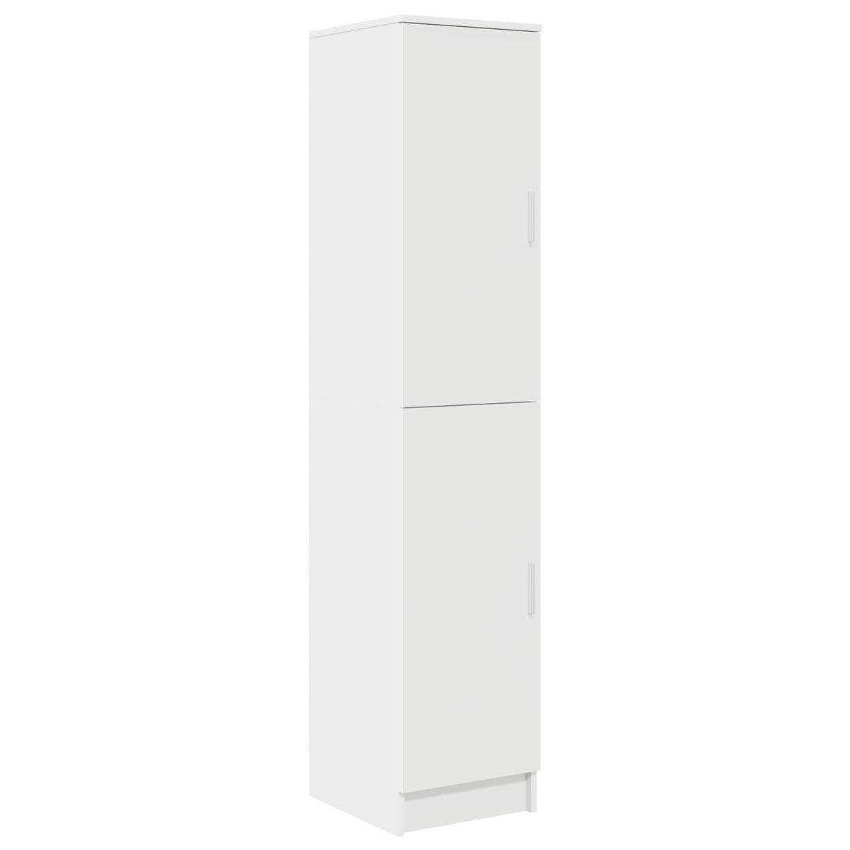 vidaXL Desk with Shelf with Storage with Door 2 pcs White