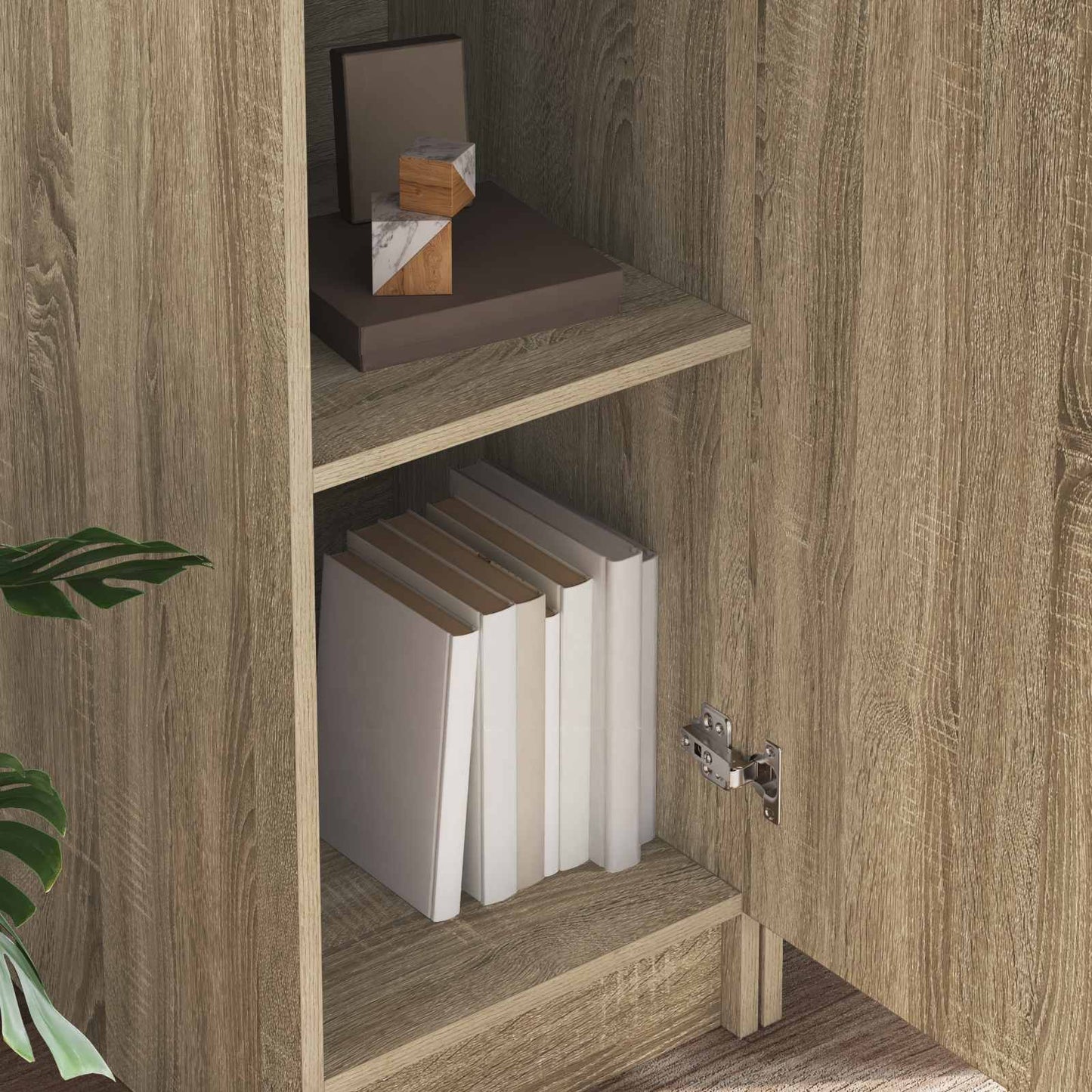 vidaXL Desk 2 pcs Sonoma Oak