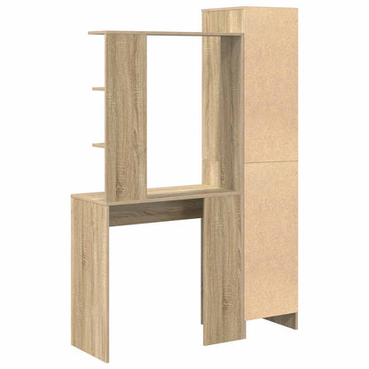 vidaXL Desk 2 pcs Sonoma Oak