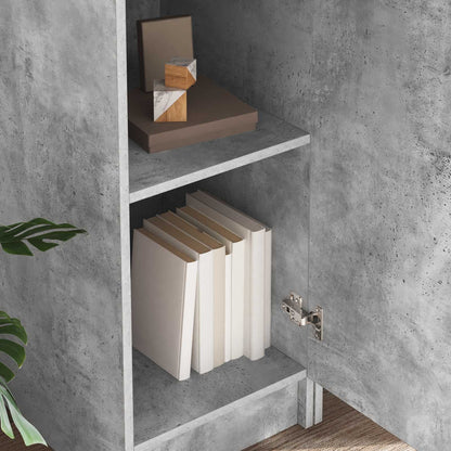 vidaXL Desk 2 pcs Concrete Grey
