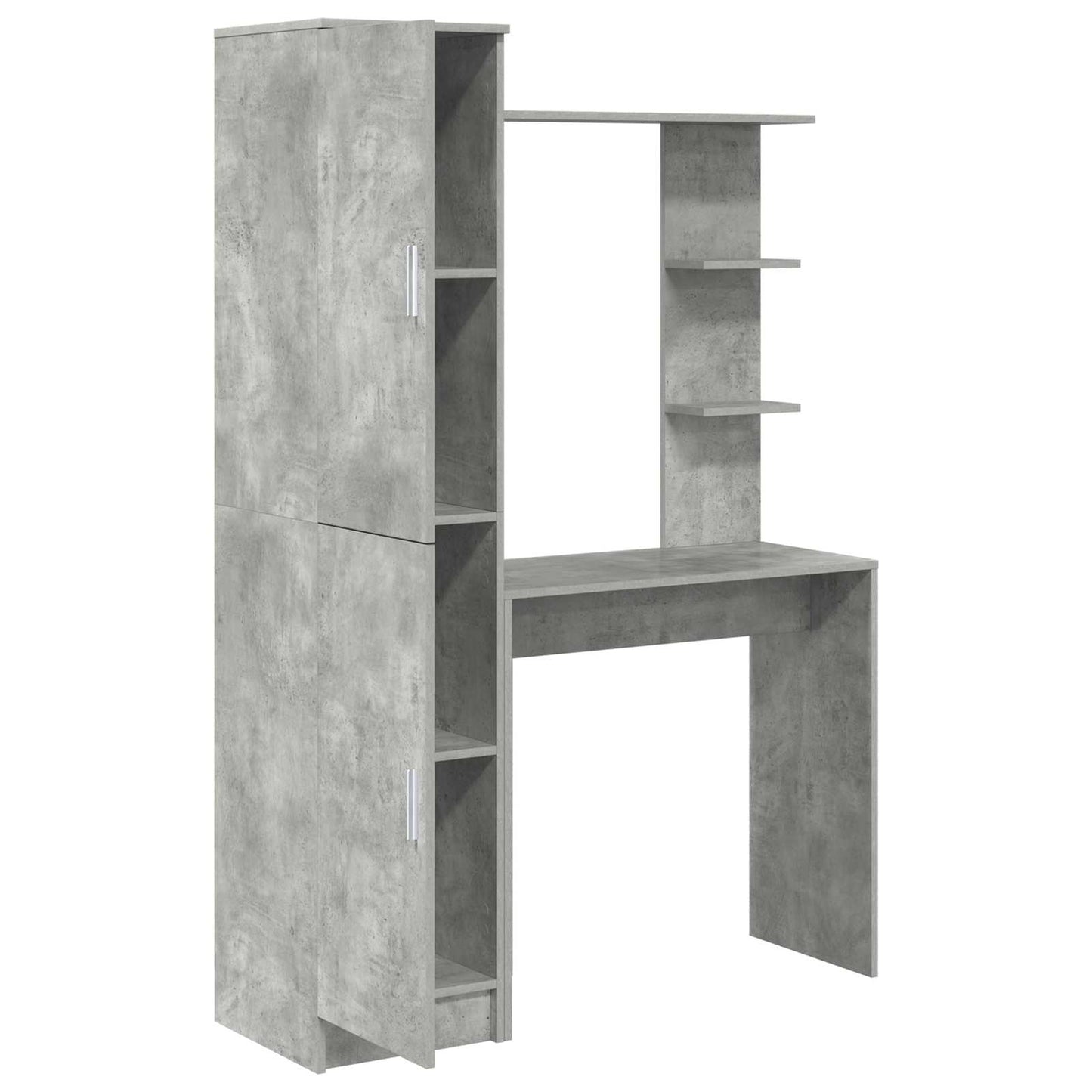 vidaXL Desk 2 pcs Concrete Grey