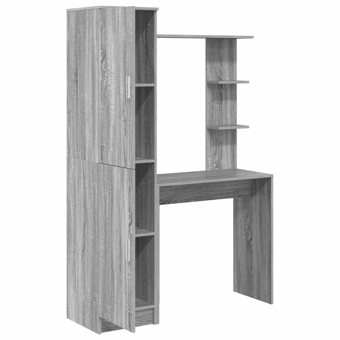 vidaXL Desk 2 pcs Grey Sonoma