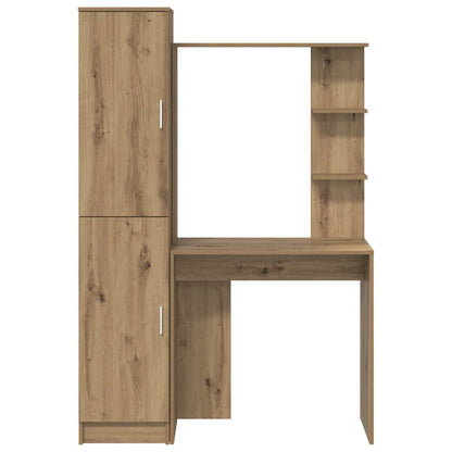 vidaXL Desk 2 pcs Artisan Oak