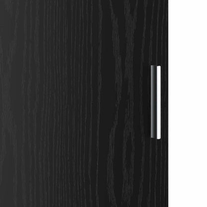 vidaXL Desk 2 pcs Black Oak