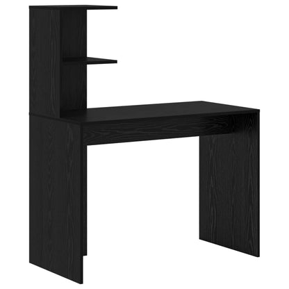 vidaXL Desk 2 pcs Black Oak