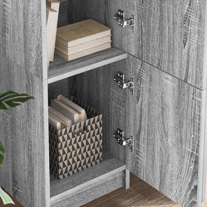 vidaXL Desk 2 pcs Grey Sonoma
