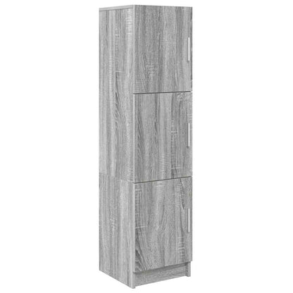 vidaXL Desk 2 pcs Grey Sonoma
