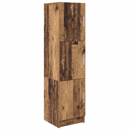 vidaXL Desk 2 pcs Old Wood