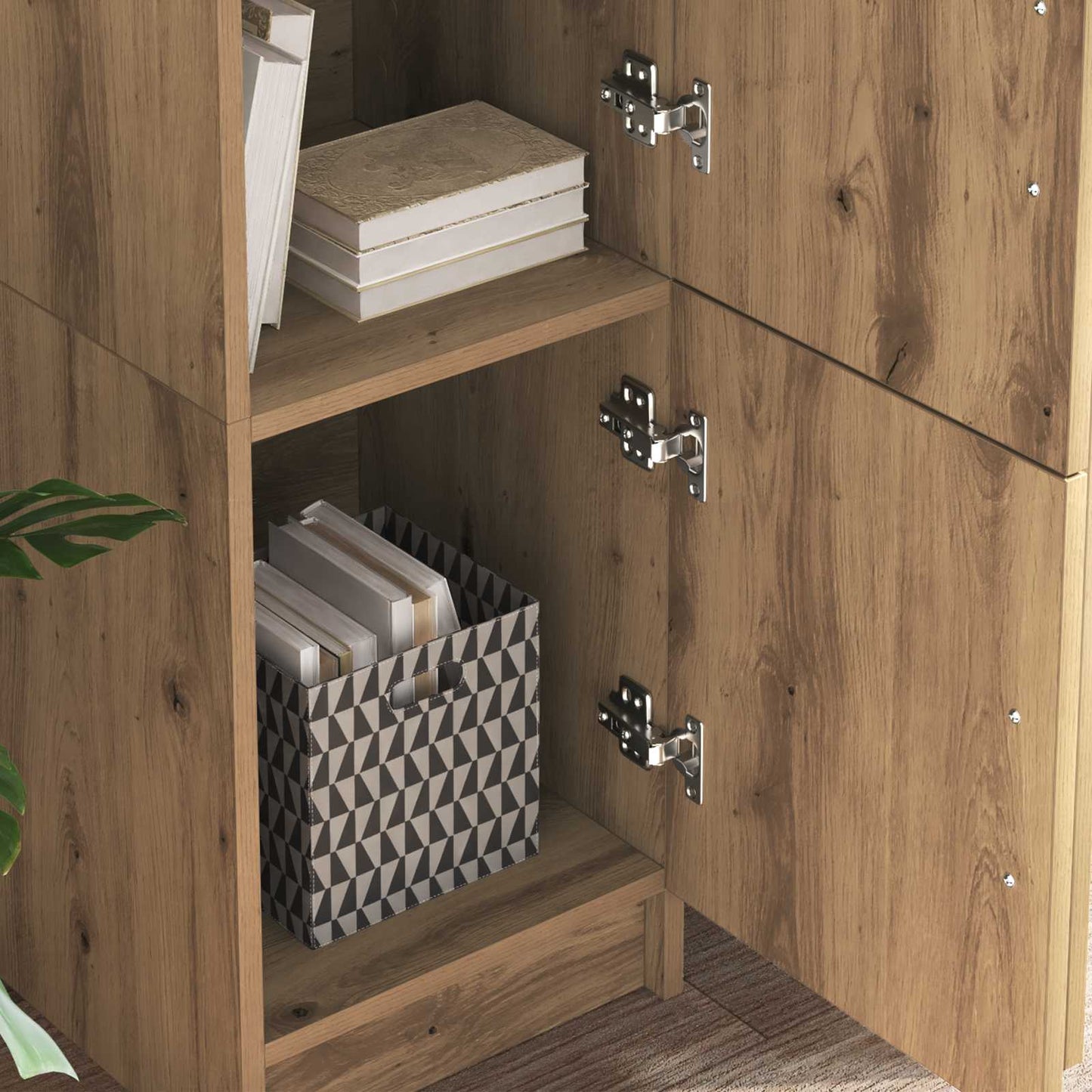 vidaXL Desk 2 pcs Artisan Oak