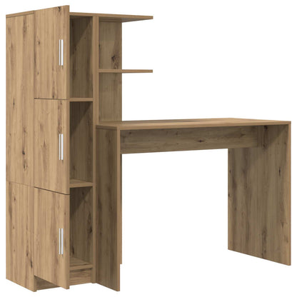 vidaXL Desk 2 pcs Artisan Oak