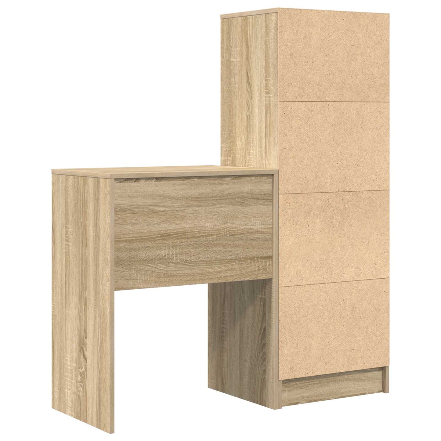 vidaXL Desk with Drawer with Shelf with Storage 2 pcs Sonoma Oak