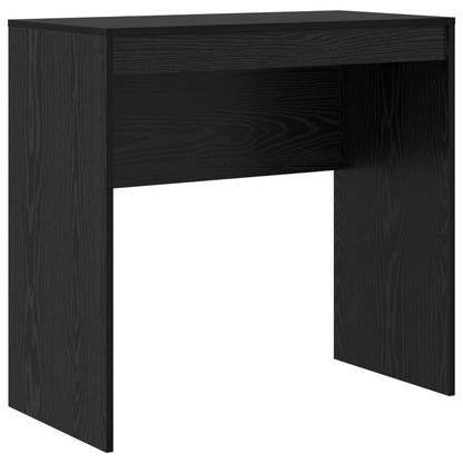vidaXL Desk with Drawer with Shelf with Storage 2 pcs Black Oak