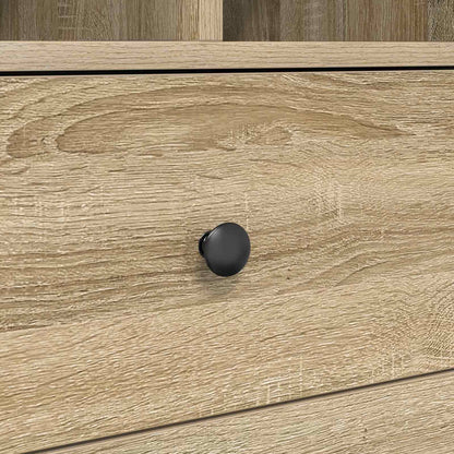 vidaXL Desk with Drawer with Shelf with Storage 2 pcs Sonoma Oak