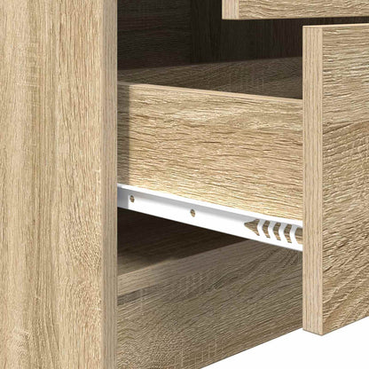 vidaXL Desk with Drawer with Shelf with Storage 2 pcs Sonoma Oak