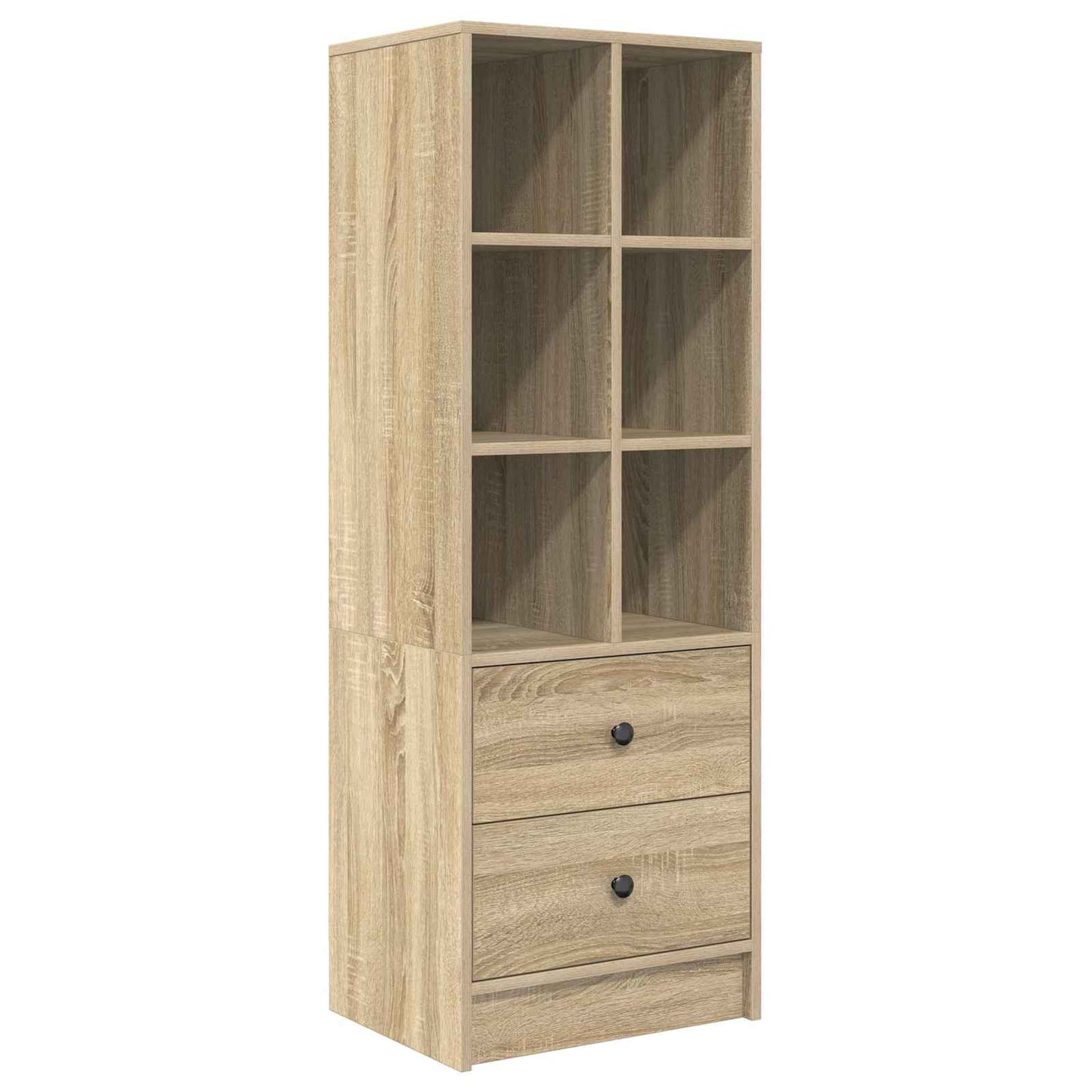 vidaXL Desk with Drawer with Shelf with Storage 2 pcs Sonoma Oak