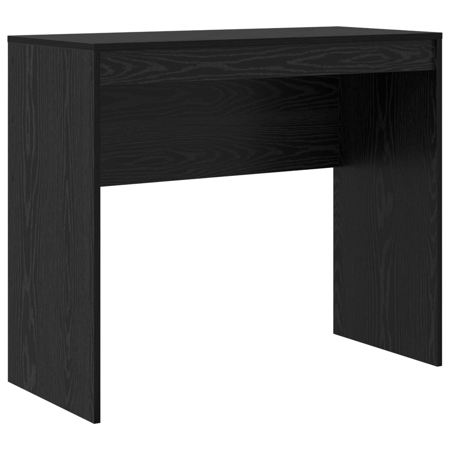 vidaXL Desk with Drawer with Shelf with Storage 2 pcs Black Oak