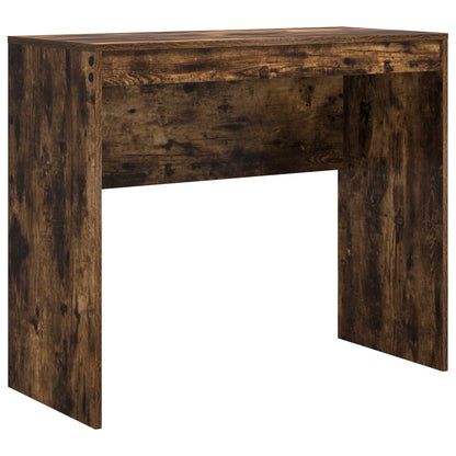 vidaXL Desk with Drawer with Shelf with Storage 2 pcs Smoked Oak