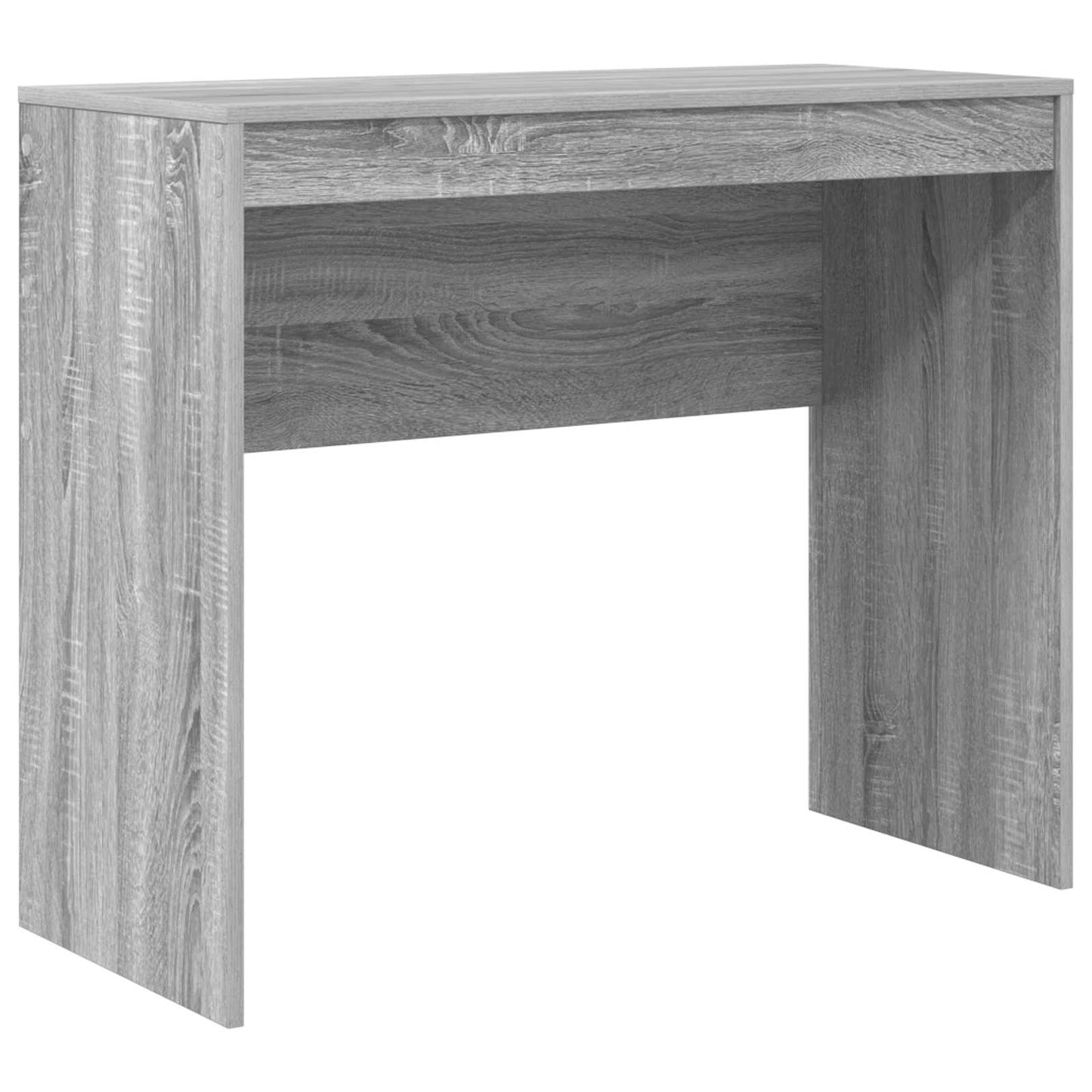 vidaXL Desk with Drawer with Shelf with Storage 2 pcs Grey Sonoma