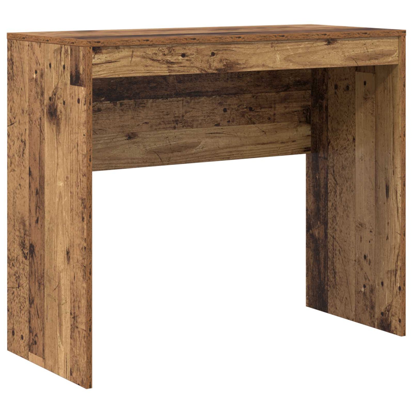 vidaXL Desk with Drawer with Shelf with Storage 2 pcs Old Wood