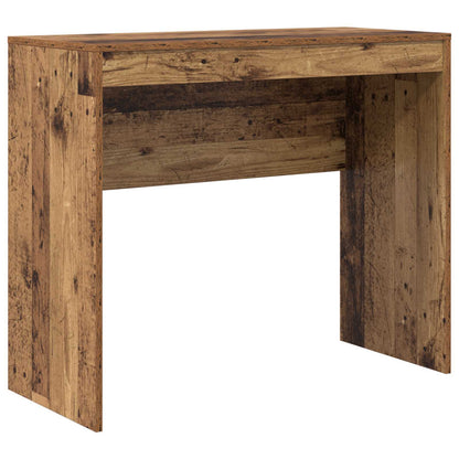 vidaXL Desk with Drawer with Shelf with Storage 2 pcs Old Wood