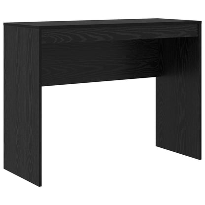 vidaXL Desk with Drawer with Shelf with Storage 2 pcs Black Oak