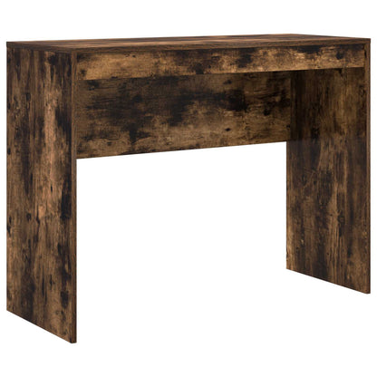 vidaXL Desk with Drawer with Shelf with Storage 2 pcs Smoked Oak