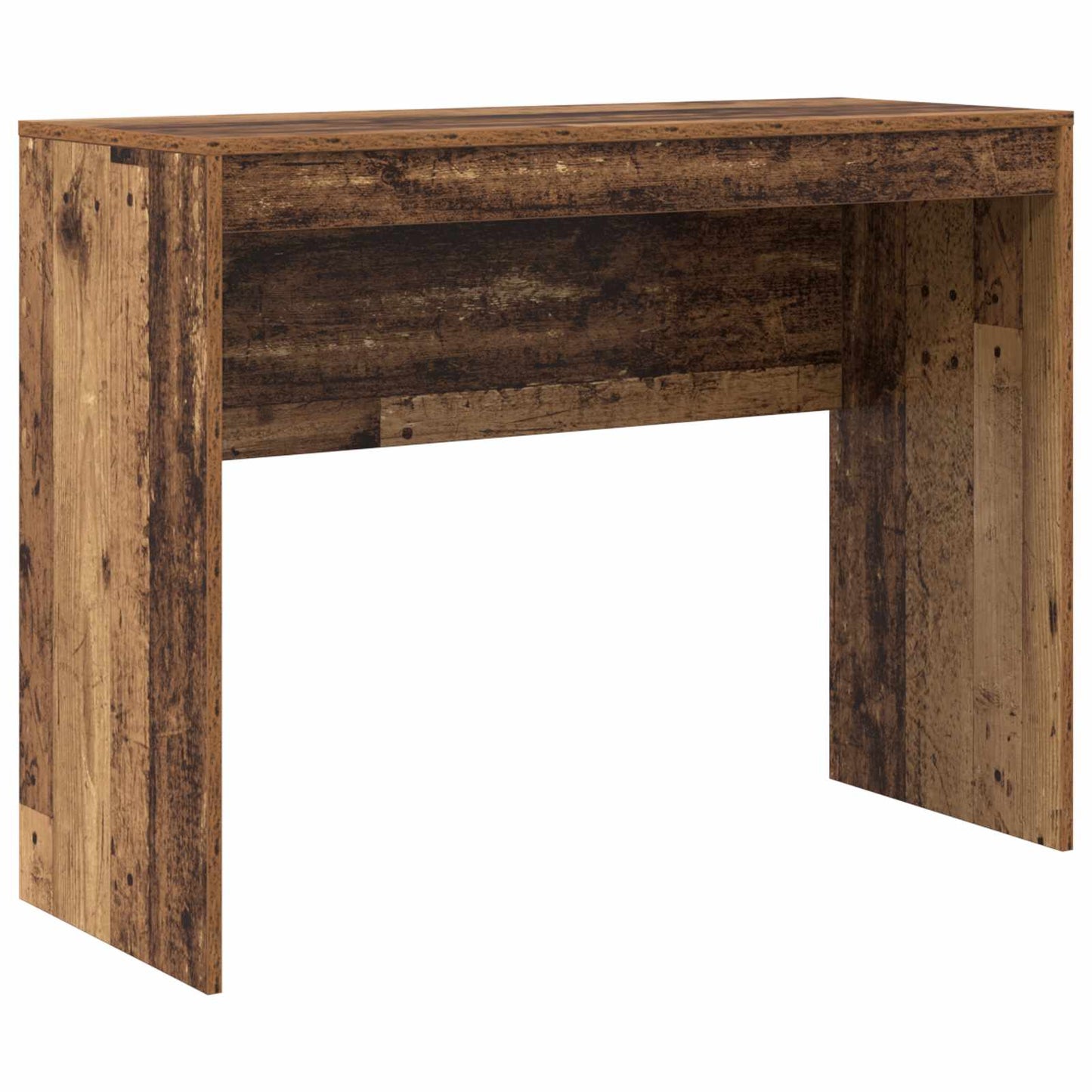 vidaXL Desk with Drawer with Shelf with Storage 2 pcs Old Wood